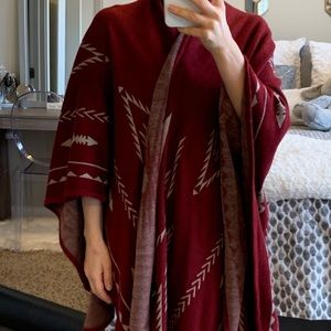 Nordstrom Native American / Aztec drape cape